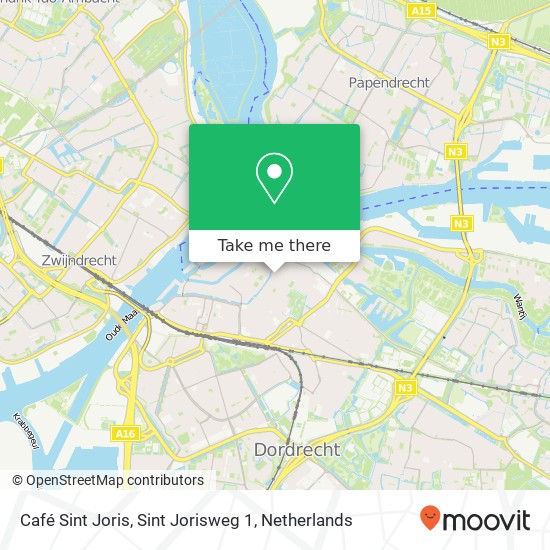 Café Sint Joris, Sint Jorisweg 1 kaart