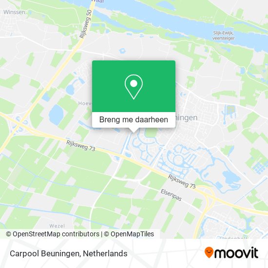 Carpool Beuningen kaart