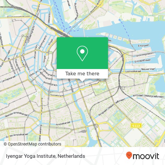 Iyengar Yoga Institute, Nieuwe Achtergracht 138H kaart