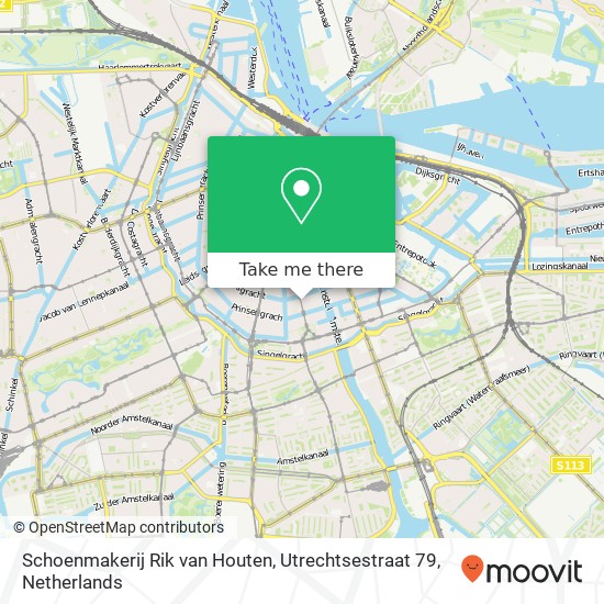 Schoenmakerij Rik van Houten, Utrechtsestraat 79 kaart