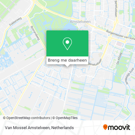 Van Mossel Amstelveen kaart