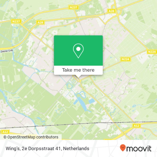 Wing's, 2e Dorpsstraat 41 kaart