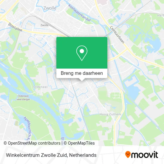 Winkelcentrum Zwolle Zuid kaart