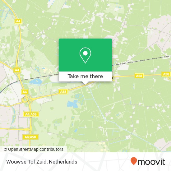 Wouwse Tol-Zuid kaart