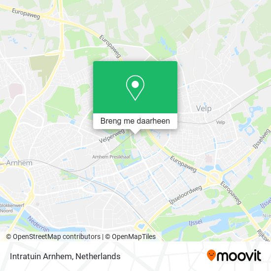 Intratuin Arnhem kaart
