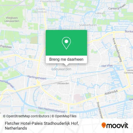 Fletcher Hotel-Paleis Stadhouderlijk Hof kaart