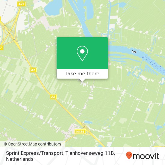 Sprint Express / Transport, Tienhovenseweg 11B kaart