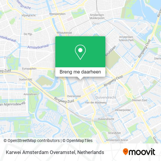 Karwei Amsterdam Overamstel kaart