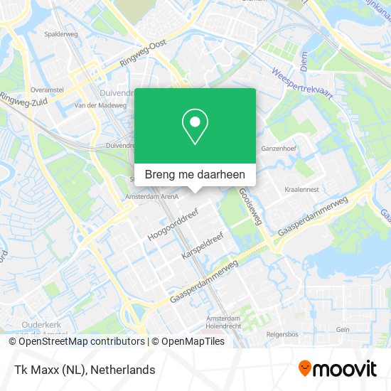 Tk Maxx (NL) kaart