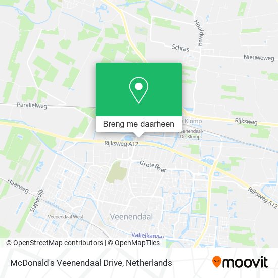 McDonald's Veenendaal Drive kaart