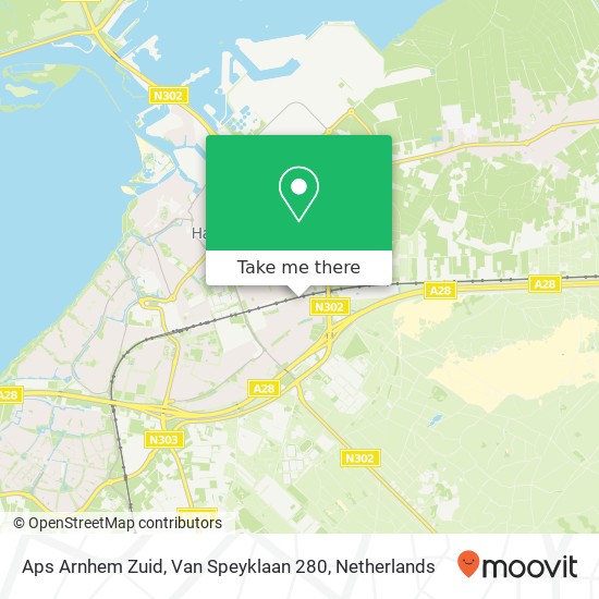 Aps Arnhem Zuid, Van Speyklaan 280 kaart