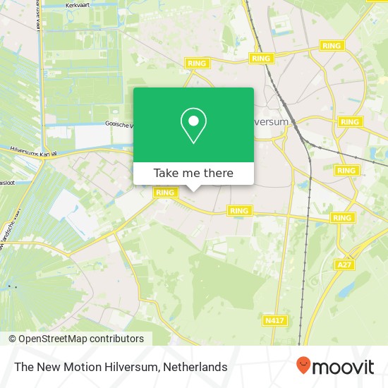 The New Motion Hilversum kaart