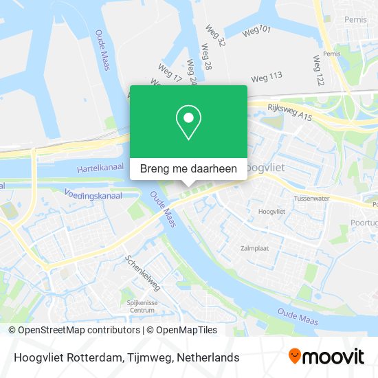 Hoogvliet Rotterdam, Tijmweg kaart