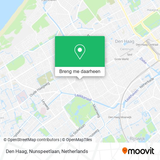 Den Haag, Nunspeetlaan kaart