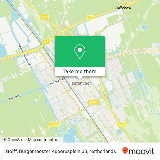 Golff, Burgemeester Kuperusplein 60 kaart