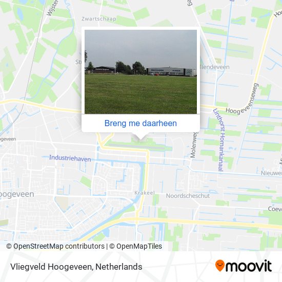 Vliegveld Hoogeveen kaart