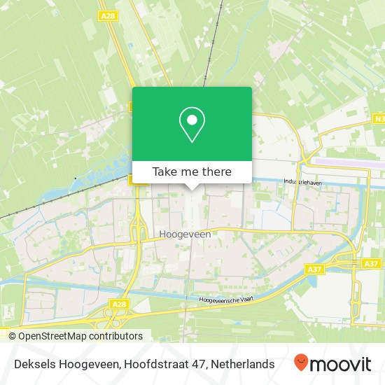 Deksels Hoogeveen, Hoofdstraat 47 kaart