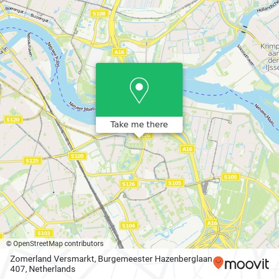 Zomerland Versmarkt, Burgemeester Hazenberglaan 407 kaart