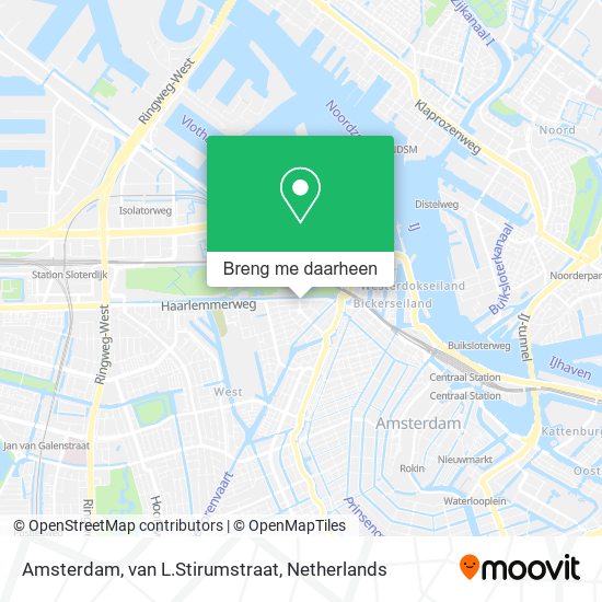 Amsterdam, van L.Stirumstraat kaart
