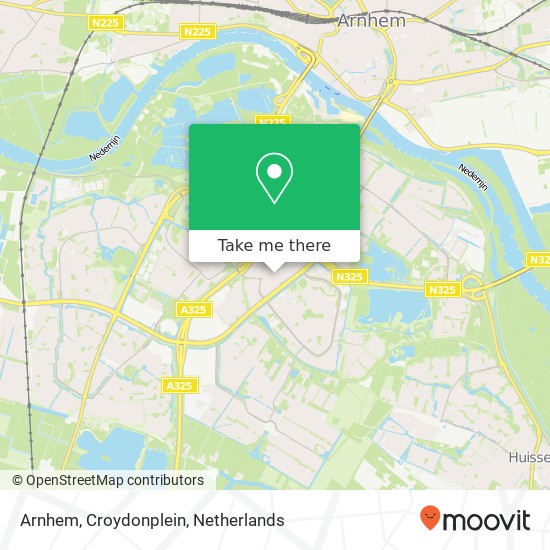 Arnhem, Croydonplein kaart
