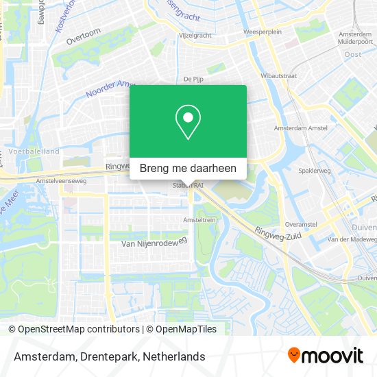 Amsterdam, Drentepark kaart