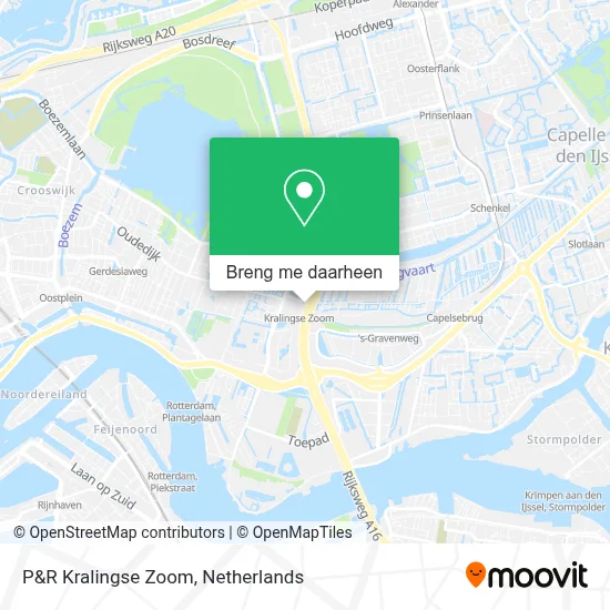 P&R Kralingse Zoom kaart