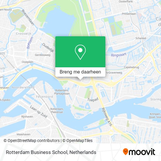 Rotterdam Business School kaart