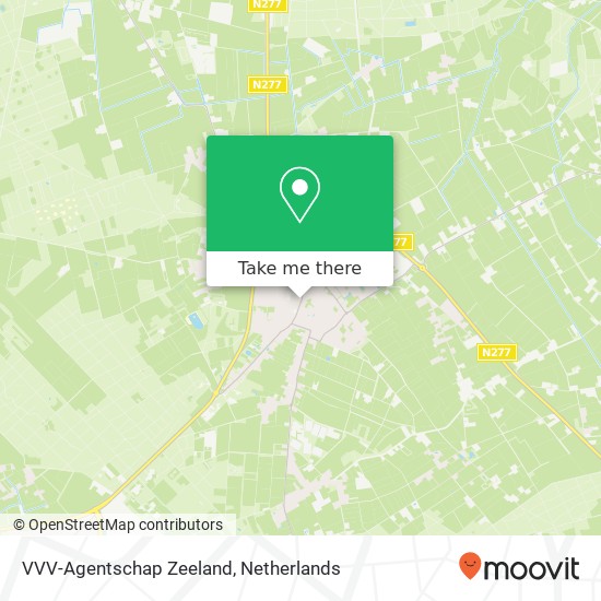 VVV-Agentschap Zeeland kaart
