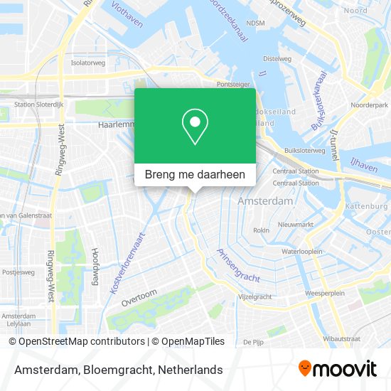 Amsterdam, Bloemgracht kaart