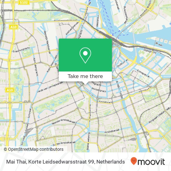 Mai Thai, Korte Leidsedwarsstraat 99 kaart