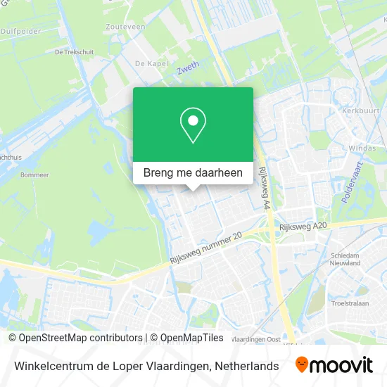 Winkelcentrum de Loper Vlaardingen kaart