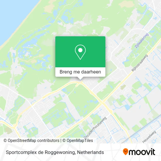 Sportcomplex de Roggewoning kaart