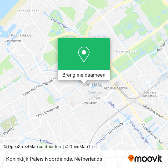 Koninklijk Paleis Noordeinde kaart