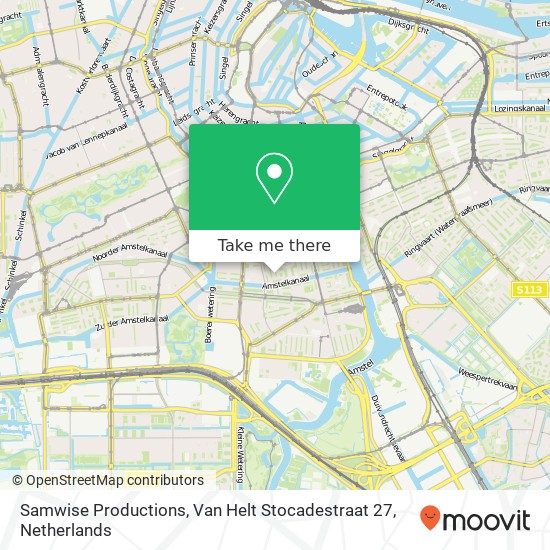 Samwise Productions, Van Helt Stocadestraat 27 kaart