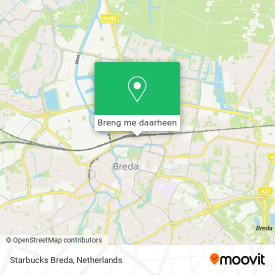Starbucks Breda kaart