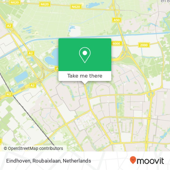 Eindhoven, Roubaixlaan kaart