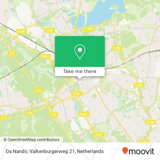 Da Nando, Valkenburgerweg 21 kaart