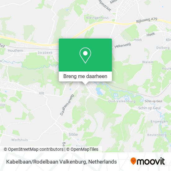 Kabelbaan/Rodelbaan Valkenburg kaart