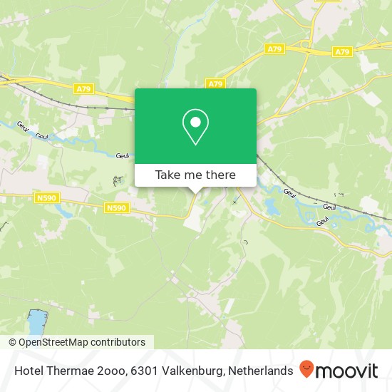 Hotel Thermae 2ooo, 6301 Valkenburg kaart