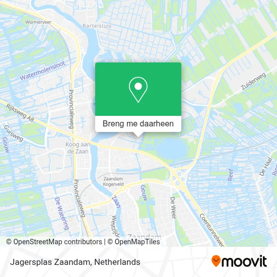 Jagersplas Zaandam kaart