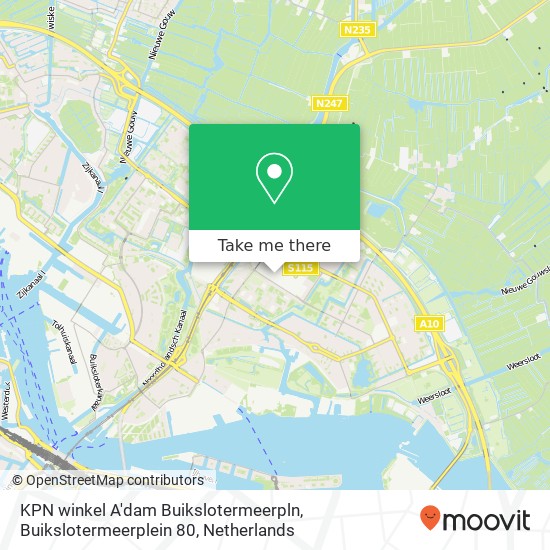 KPN winkel A'dam Buikslotermeerpln, Buikslotermeerplein 80 kaart