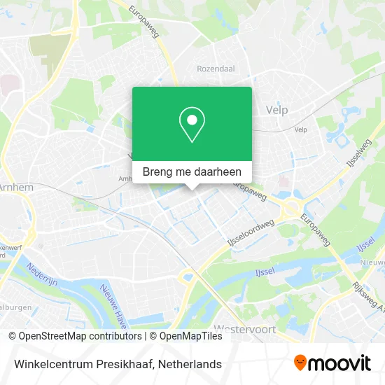 Winkelcentrum Presikhaaf kaart