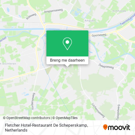 Fletcher Hotel-Restaurant De Scheperskamp kaart