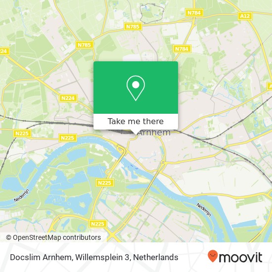 Docslim Arnhem, Willemsplein 3 kaart