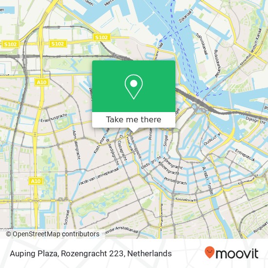 Auping Plaza, Rozengracht 223 kaart