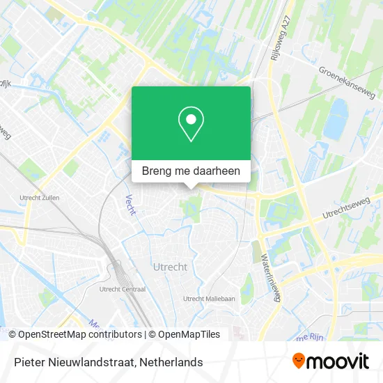 Pieter Nieuwlandstraat kaart