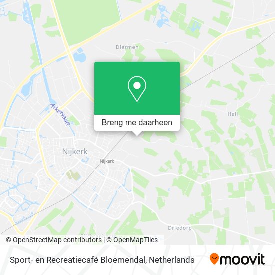 Sport- en Recreatiecafé Bloemendal kaart