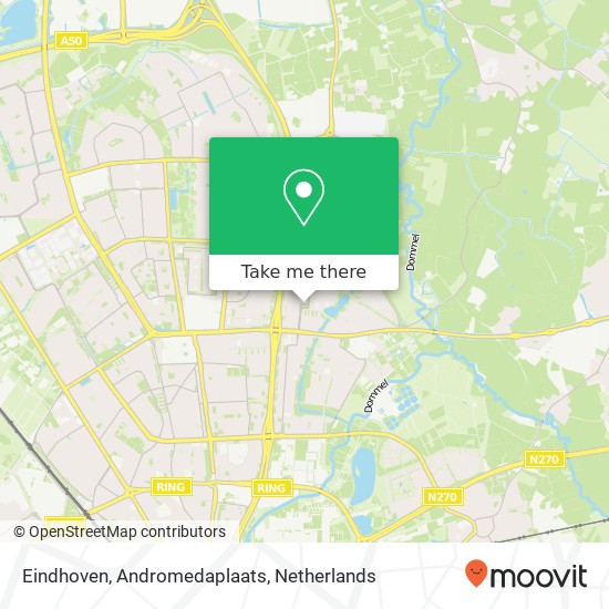 Eindhoven, Andromedaplaats kaart