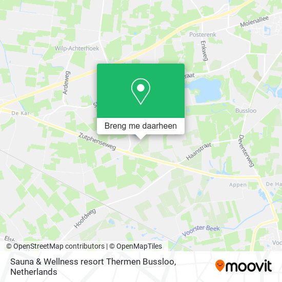 Sauna & Wellness resort Thermen Bussloo kaart
