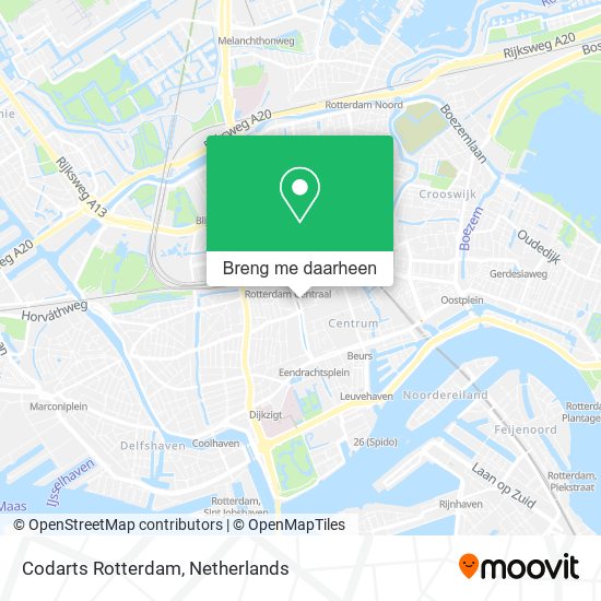 Codarts Rotterdam kaart